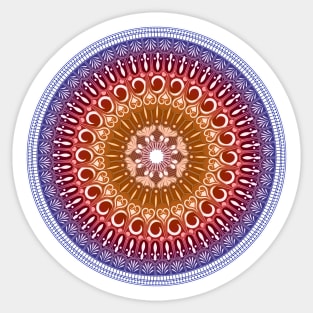 Reversed Mandala 3 Sticker